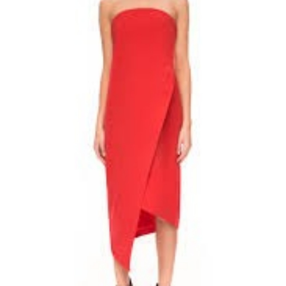 Keepsake Visionary Strapless Tulip Dress